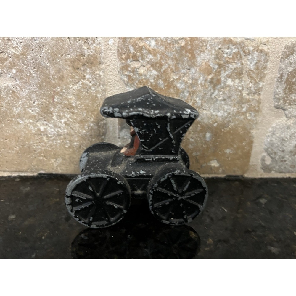 VINTAGE CAST IRON BUGGY / CAR 3" Long 2.75" Tall